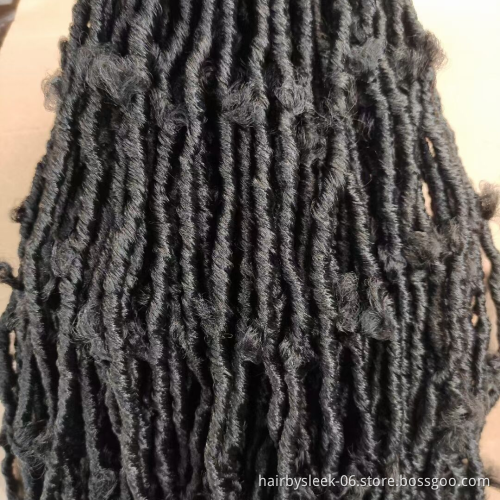 Distinctive Synthetic Butterflies Faux Locs 14inches butterfly locs crochet hair Natural Handmade Locs Butterfly Hair extension